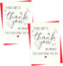 KFHENSOMR 2Pcs Funny Thank You Card with Red Envelope, Appreciation Greeting Card for