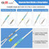 JRready ST6385-16-50 MiniSeal Crimp Splices, 50 Sets Blue Butt Splice Connectors for Wire-to-Wire Splicing