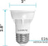 LUXRITE PAR16 LED Bulb, 5.5W (50W Equivalent), 4000K Cool White, 450 Lumens, Dimmable, 4 Pack