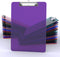 Bulk Clipboards Set of 30, Colored Clear Clip Board 8.5x11 for Classroom, Office & School Supply