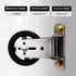 CNQLIS Gym Pulley Blocks, 3.46in Wall Mount Fixed Pulley Wheel, 180 Degree Rotation for Gym Equipment (2 Pcs)
