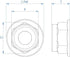 FullerKreg M4 x 0.7 DIN 6926 Hex Flange Nylon Insert Lock Nuts, 18-8 Stainless Steel, Pack of 25