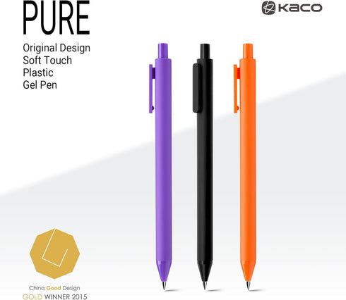 Kaco PURE Gel Pens, 20 Pieces Assorted 0.7mm, Medium Point, Cute Aesthetic Stationery for Journaling and Note Taking