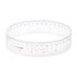 Film Flexible Ruler 16 Inch 0.1mm Scale, PET Plastic Covered Folding Straight Ruler Measuring Tool, Transparent
