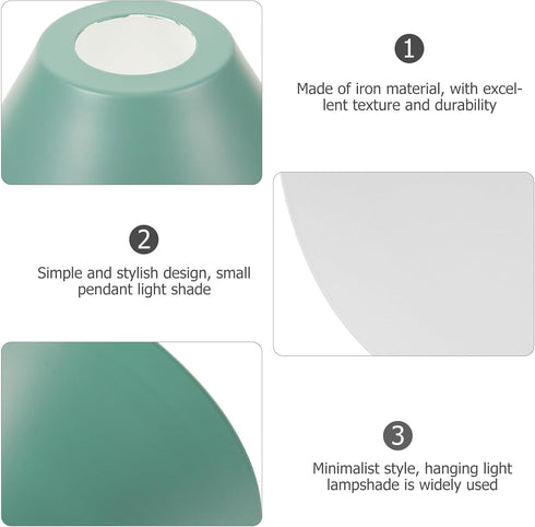 7.87X7.87X4.72In Angoily Small Metal Pendant Lamp Shade Wrought Iron Lampshade for Kitchen Dining Living Room