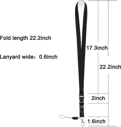 YOUOWO Office Neck Lanyards, Detachable Buckle Quick Release Safety Lanyard for ID Badge, Key, Cell Phones
