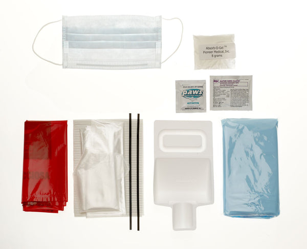 Medline Deluxe Biohazard Fluid Clean-Up Spill Kit, Essential for Safety and Sanitation, Pack of 6