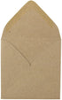 JAM PAPER 3 1/8 x 3 1/8 Square Recycled Invitation Envelopes - Brown Kraft Paper Bag, 50/Pack