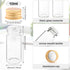 Wresty 10ml Mini Glass Jars, 30 Pcs Glass Vials with Aluminum Screw Caps, Empty Bottles for DIY Art Craft