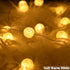 Grandhome 10ft 30 8 Globe String Lights, Crystal Ball Led String Lights Warm White, LED Fairy Lights Battery Operated