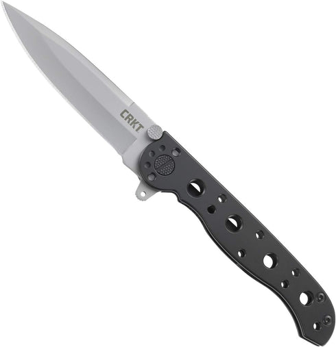 CRKT M16-01S Folding Knife with Frame Lock: Stainless Steel Plain Edge Blade,