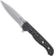 CRKT M16-01S Folding Knife with Frame Lock: Stainless Steel Plain Edge Blade,