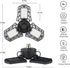 KONPWAY 6000 6500K 60W, Deformable LED Garage Light - Lumen Daylight Three Leaf Garage Organization Ceiling Lighting