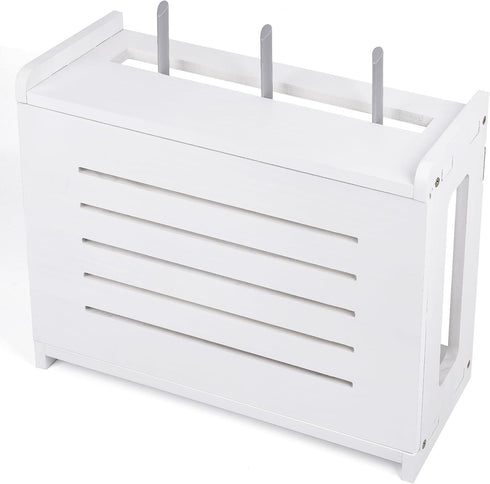 BEARUT Router Shelf Wall Mount WiFi Router Storage Box Modem Cable Cover Organized
