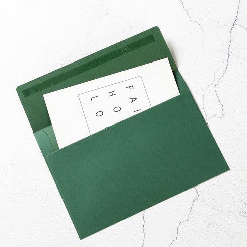 Wishop 100 Pack Dark Green A7 Envelopes, Self-Adhesive, 5x7 Envelopes for Invitations and Greeting Cards