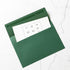 Wishop 100 Pack Dark Green A7 Envelopes, Self-Adhesive, 5x7 Envelopes for Invitations and Greeting Cards