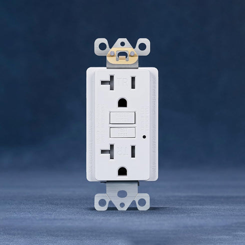 15/20 Amp GFCI Outlet, Tamper-Resistant, Self-Test Ground Fault Circuit Interrupter, UL/cUL Listed (GT20 White)