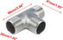 Tee Pipe Fittings 304 Stainless Steel Tee, 3/4" x 3/4" x 3/4" Male NPT Thread Adapter, 1 Pack