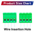10 Set 5.08mm 4 Pin Male & Female Phoenix Type Connector No Soldering Green PCB Screw Terminal Block 4 Pole