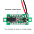 KeeYees 0.28 Inch Two Wires Mini Digital Voltmeter Panel DC 2.5V-30V Voltage Tester Meter LED Display (4 Colors)