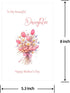 Arsagen Sweet Mother's Card for Daughter from Mom, Beautiful Daughter Mothers Day Card,Special Happy Mother's Day