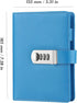 ToiM Macaroon Color A6 Loose-leaf Locking Binder Journal with Combination Lock, Passcode Diary Secret Notebook, PU