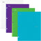 Five Star 4 Pocket Folders, Plastic, Teal, White, Purple, Lime, 4 Pack (38076)