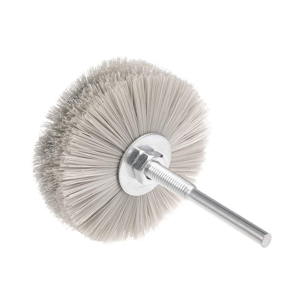 uxcell Nylon Wheel Brush 600 Grits Abrasive Grinding Head with 6mm Threaded Shank