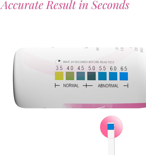 3.5-6.5 (20 NATURELAND Vaginal pH Test Strips for Women At-Home BV and Yeast Infection Test Kit, with BloomSense App