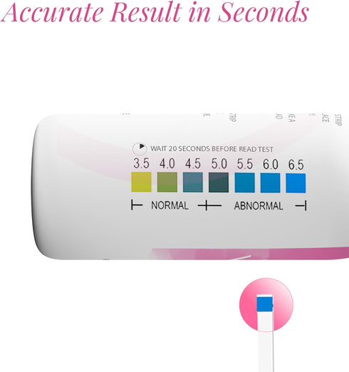 Pack (120 NATURELAND Vaginal pH Test Strips, High Sensitivity Daily Care Strips for Women, Value | Accurate Acidity