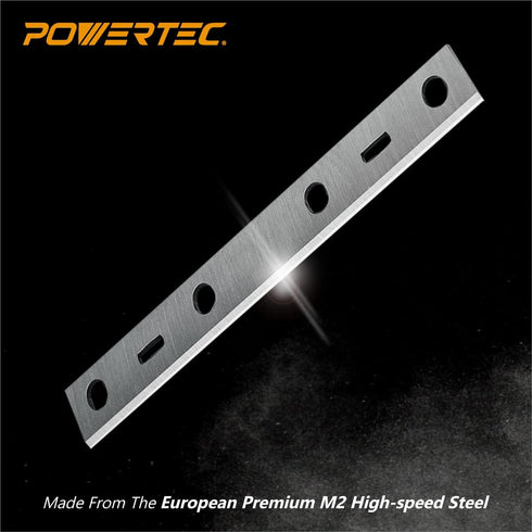 POWERTEC 6 Inch Jointer Blades for Delta 37-071, 37-070, JT-160, Set of 2 Replacement Knives (14801)
