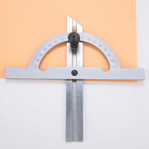 Protractor Angle Finder, 0-180 Degrees Carbon Steel Angle Ruler for Measuring & Gauging Tool in Woodworking