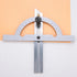 Protractor Angle Finder, 0-180 Degrees Carbon Steel Angle Ruler for Measuring & Gauging Tool in Woodworking