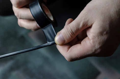 GGR Supplies T.R.U. EL7566-AW Professional Grade Rubber Black PVC Electrical Tape, 3/4 in. x 66 Ft.