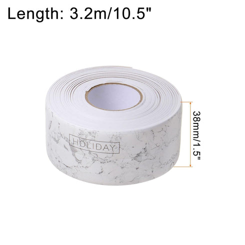 Seal Caulk Strip Tape Waterproof 0.87"W x 10'L Decorative Self Adhesive PVC Sealant Tape with Sealing Tool for Cooktop Sink Bathtub Wall Edge