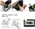 Tape Dispenser with Pen Holder - Retro Cassette Heat Tape Dispenser, Cute Roll Holder with Paperclips for Office Storage
