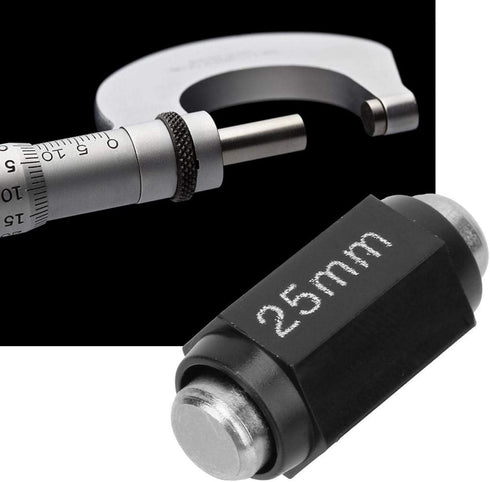 Stainless Steel Calibration Block Rod Bar: Professional Standard Caliper Calibration Rod for Micrometers (25mm)