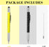 Chinco 48 Pcs Multi Tool Ballpoint Pen, 6 in 1 Pen for Men Dad with 48 Pcs Black Ink Refills