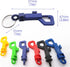 BRBASAP 10 Pack Plastic Snap Hook, 6.5mm Rotary Cord Clips with Split Keychains O-Ring for Outdoor Camping