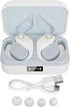 FOSA Translator Earbuds, Mini Bluetooth Translator Headphones, 144 Languages with Charging Case (White)