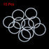 X AUTOHAUX Silicone O-Rings, 38mm OD 33.2mm ID 2.4mm Width VMQ Seal Gasket for Compressor Valves Pipe Repair, White, Pack of 10