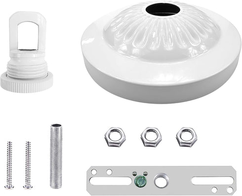 ECUDIS 5 Inches 6 50 Light Fixture Canopy Kit, Diameter and Feet Pendant Light Chain Includes Mounting Hardware