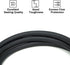 Inert Gas Welding Hose 6.56FT - Argon Flow Meter Regulator Adapter Hose - Mig Tig, 5/8" UNF-18RH Fittings