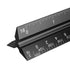 Rena Chris 12" Architectural Scale Ruler, Aluminum Alloy Metal Measuring Tools for Engineering Drafting