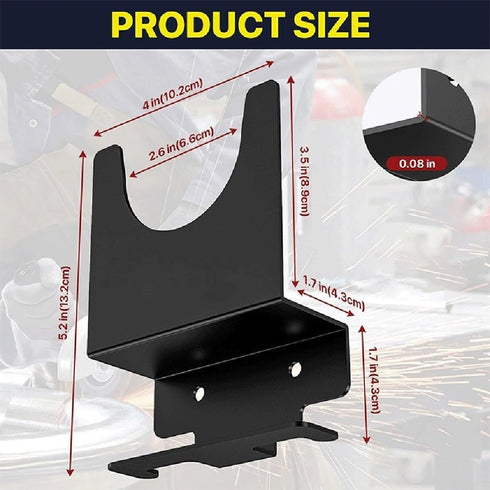 HanOaki 2Pcs Sturdy Angle Grinder Wall Mount Bracket Storage Holder For Workbench Garage