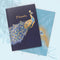 Punch Studio Boxed Thank You Card Set, Set of 10 Cards/Envelopes, Peacock