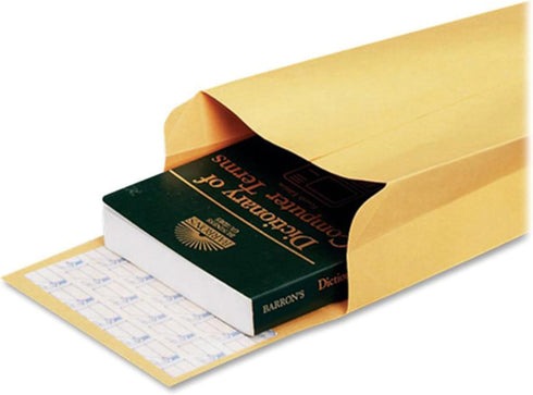 Quality Park Expansion Envelopes, Redi-Strip, Brown Kraft, 9 x 12 x 2, 25 per Pack