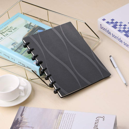 Eagle Discbound A5 Notebook, Customizable Refillable Loose Leaf Planner, Junior Size, 60 Sheets Ruled Pages
