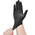 Disposable Nitrile Exam Gloves, 3-mil, Black Nitrile Gloves Disposable Latex Free for Medical, Cooking & Esthetician, Food-Safe Rubber Gloves, Powder Free, Non-Sterile, 50-ct Box (XL)