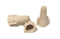 Happy Emily 100pcs Tan Winged Wire Connectors - Heavy Duty Twist-On Easy Screw On Type for Electrical Wiring